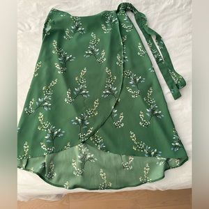 LOFT, floral wrap skirt, size 8